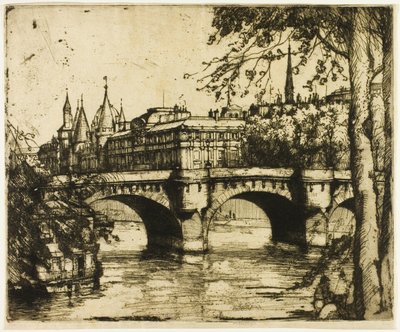 Conciergerie, Paříž od Donald Shaw MacLaughlan