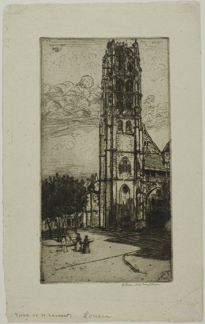Prohlídka St. Laurent, Rouen od Donald Shaw MacLaughlan