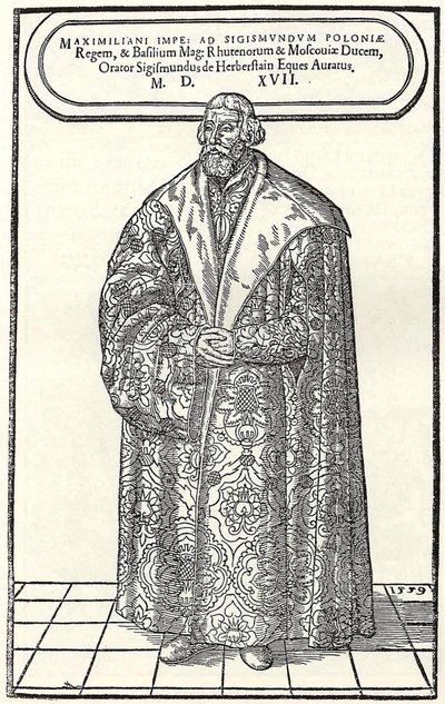 Portrét barona Sigmunda von Herbersteina, velvyslance v Polsku a Rusku, 1559 od Donat Hübschmann