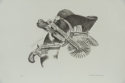Colt Revolver "House", 1977 (rytina) od Donatella Merlo
