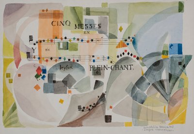 Pět mší 1701, 2007 (akvarel na papíře) od Donatella Merlo