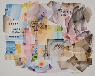 Spices, 2008 (akvarel na papíře) od Donatella Merlo