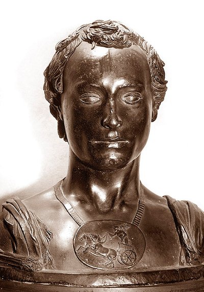 Busta gentlemana (bronzová) od Donatello