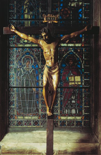 Itálie, Florencie, kostel Santa Croce, Krucifix od Donatello