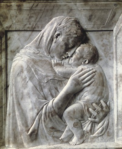 The Pazzi Madonna (Panna a dítě), c1417-18 (mramor) od Donatello
