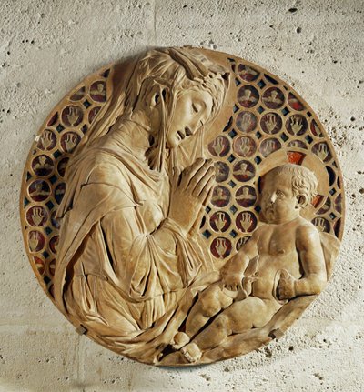 Panna Maria adorující dítě, "Madonna Todi" ... od Donatello