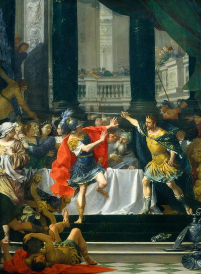 Alexandr Veliký ohrožený svým otcem, pravděpodobně 17001705. od Donato Creti