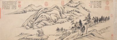 Řeka a hory za jasného podzimního dne, c. 1624-1627. od Dong Qichang