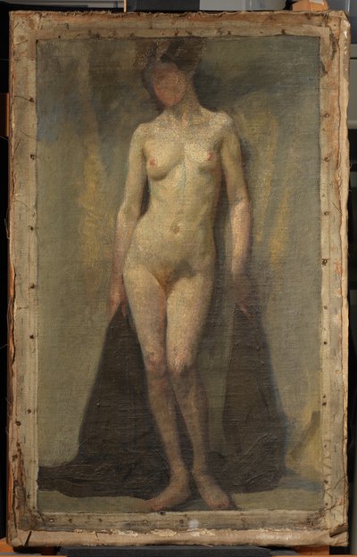 Stojící ženský akt, c. 1910 (olej na plátně) od Dora Carrington