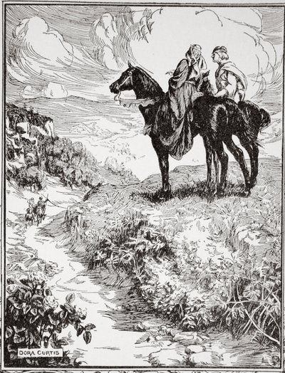 „Jak čekají na malém lesním návrší“, 1905. od Dora Curtis