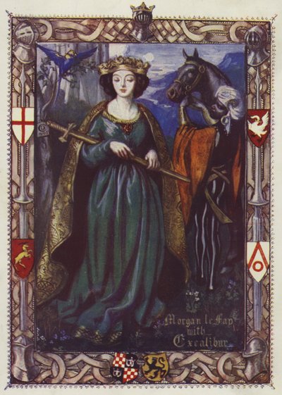 Morgan Le Fay s Excaliburem od Dora Curtis