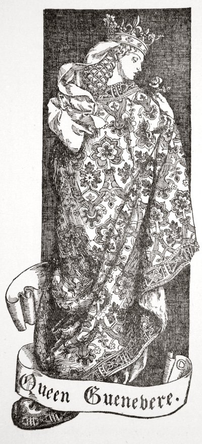 "Královna Guenevere", 1905. od Dora Curtis
