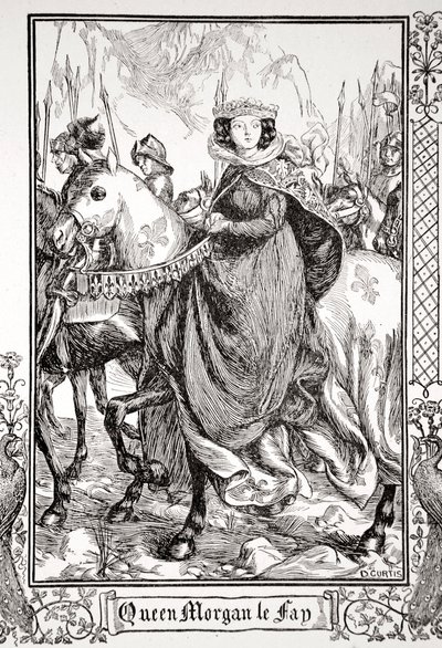 "Královna Morgan le Fay", 1905. od Dora Curtis