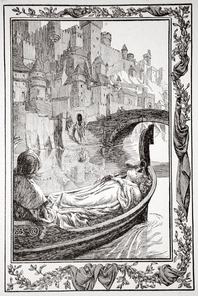 „Člun plul po řece“, 1905. od Dora Curtis