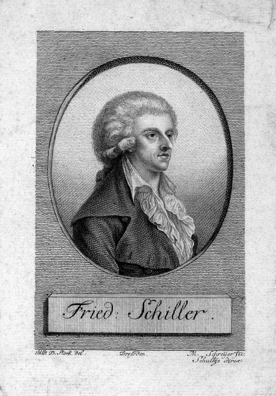 Portrét Friedricha von Schillera 1759-1805 od Dora Stock