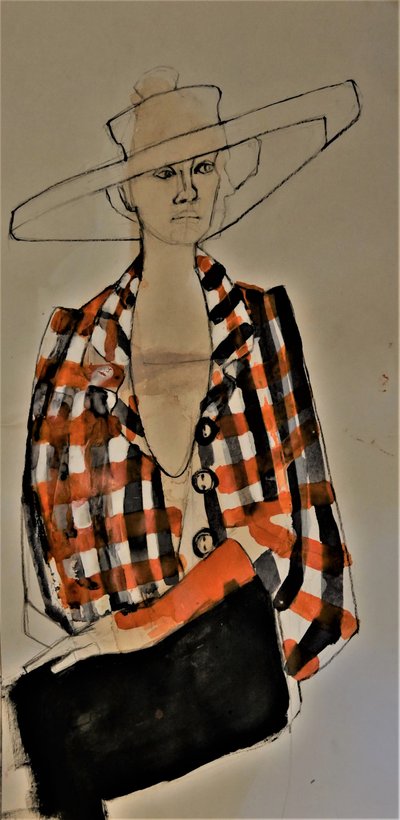 Stylový look s kostkovanou bundou od Doris Schmitz