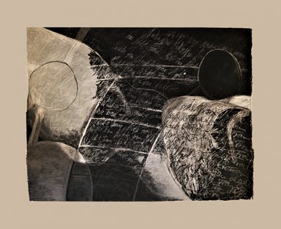 Tmavé geometrické písmo od Doris Schmitz