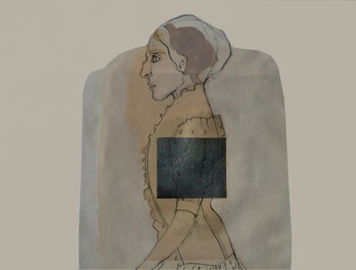 Profil zamyšlené ženy od Doris Schmitz