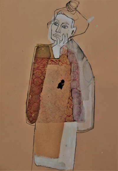 Abstrakt „Promyšlená žena“ od Doris Schmitz