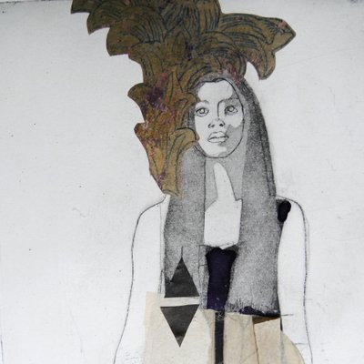 Žena se zlatými listy od Doris Schmitz