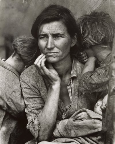 [Kopie výtisku Matka migrantka, Nipomo, Kalifornie] od Dorothea Lange