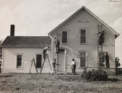 Rodinná farma, Nebraska od Dorothea Lange