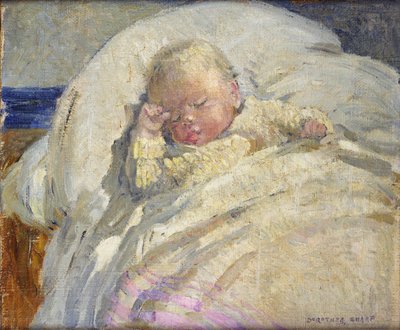 Spící dítě (olej na plátně) od Dorothea Sharp