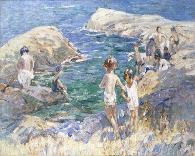 Na skalách (olej na plátně) od Dorothea Sharp