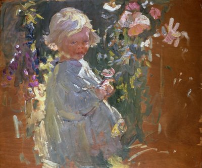Sbírání květin (olej na desce) od Dorothea Sharp