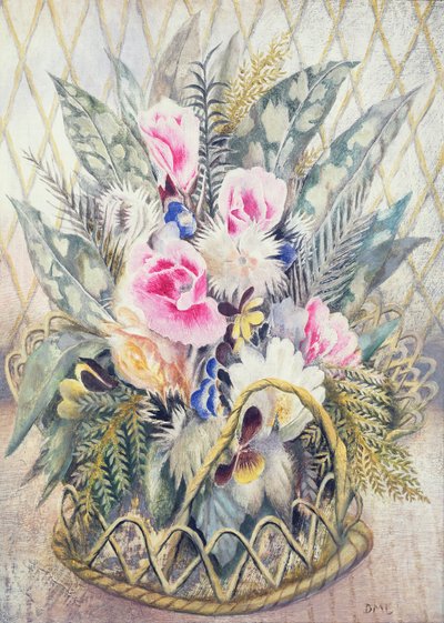 Godetias (olej na plátně) od Dorothy M. Larcher