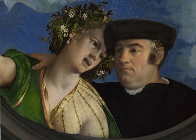 Muž objímající ženu, cca 1524 od Dosso Dossi