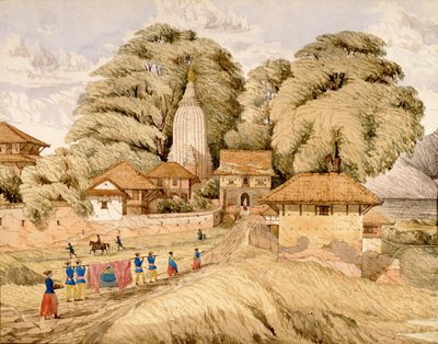 Narain - Hitthee, poblíž Kathmandoo, Nepál od Dr. Henry Ambrose Oldfield