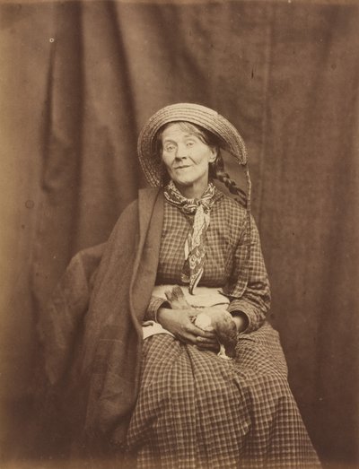 Žena držící mrtvého ptáka, Surrey County Asylum od Dr. Hugh Welch Diamond