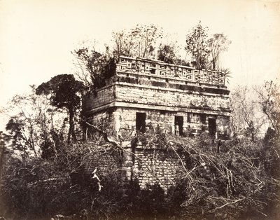 Vězení, v Chichen-Itza, 1857-89. od Désiré Charnay
