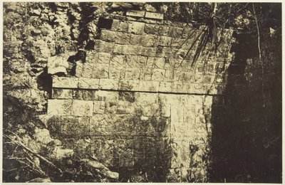 Palác cirkusu v Chichen-Itza, interiér místnosti, 1859. od Désiré Charnay
