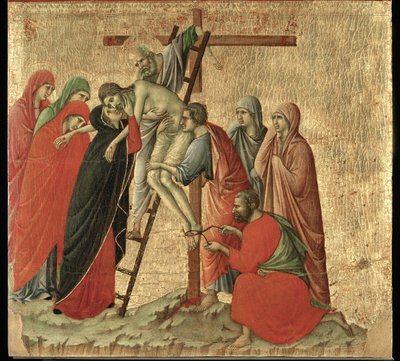 Oltář Maesta, namalovaný v letech 1308-1311 pro katedrálu v Sieně... od Duccio di Buoninsegna