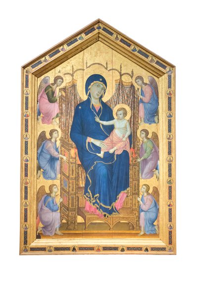 Madona s dítětem na trůnu s anděly od Duccio di Buoninsegna