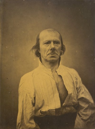 Tvář v klidu, 1854-1856, vytištěno 1862. od Duchenne de Boulogne