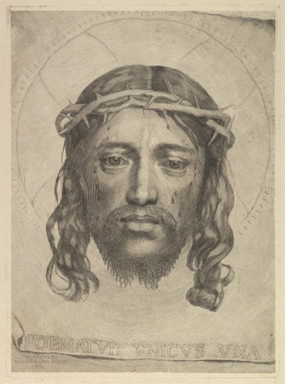 Kristova tvář na závoji svaté Veroniky, 1735. od Dudesert