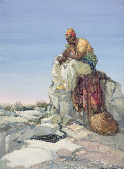 Zaklínač hadů, 1900 od Dudley Hardy