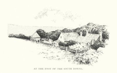 Na úpatí South Downs (litografie) od Duncan Moul