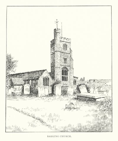 Barking Church (litografie) od Duncan Moul