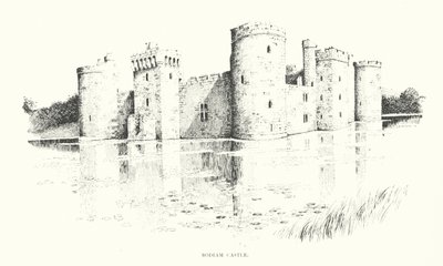 Bodiam Castle (litografie) od Duncan Moul