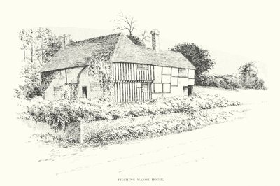 Filching Manor House (litografie) od Duncan Moul