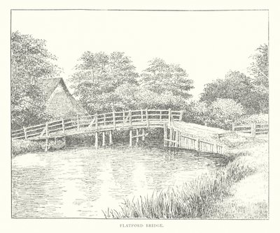Flatford Bridge (litografie) od Duncan Moul