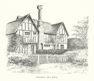 Gosfield Old Hall (litografie) od Duncan Moul