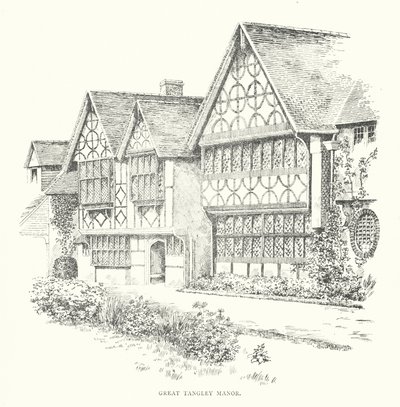Great Tangley Manor (litografie) od Duncan Moul