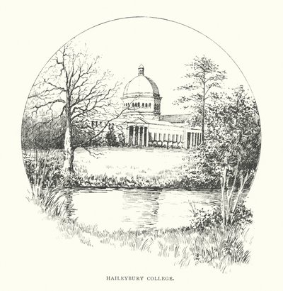 Haileybury College (litografie) od Duncan Moul