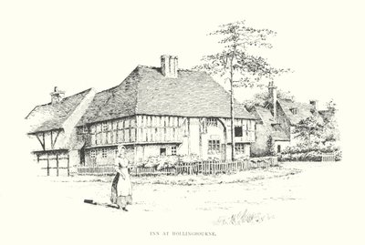 Hostinec v Hollingbourne (litografie) od Duncan Moul