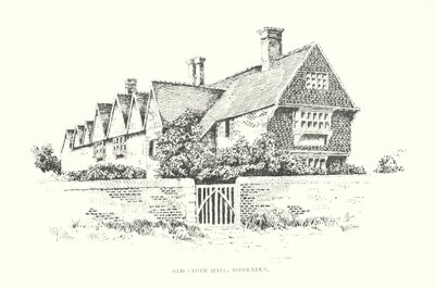 Old Cloth Hall, Biddenden (litografie) od Duncan Moul